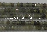 CRB118 15.5 inches 3*5mm faceted rondelle labradorite beads