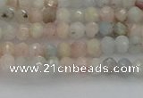 CRB1201 15.5 inches 3*4mm faceted rondelle morganite beads