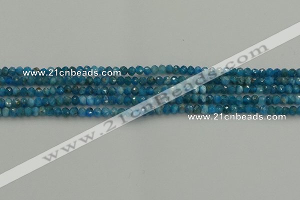 CRB1203 15.5 inches 3*4mm faceted rondelle apatite beads