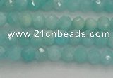 CRB1216 15.5 inches 4*6mm faceted rondelle amazonite beads