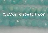 CRB1216 15.5 inches 4*6mm faceted rondelle amazonite beads