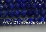 CRB1217 15.5 inches 4*6mm faceted rondelle lapis lazuli beads