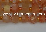 CRB1290 15.5 inches 4*6mm faceted rondelle moonstone beads