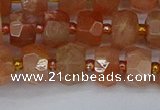 CRB1291 15.5 inches 5*8mm faceted rondelle moonstone beads