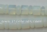 CRB135 15.5 inches 6*12mm & 10*12mm rondelle opal beads