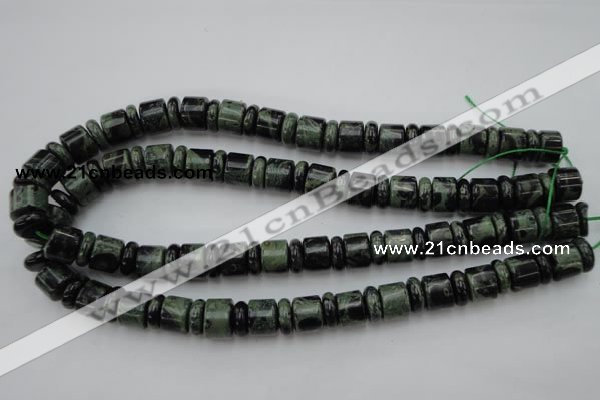 CRB139 15.5 inches 6*12mm & 10*12mm rondelle kambaba jasper beads