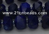 CRB1452 15.5 inches 10*14mm faceted rondelle lapis lazuli beads