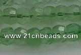 CRB1459 15.5 inches 5*8mm faceted rondelle green fluorite beads