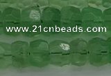 CRB1460 15.5 inches 6*10mm faceted rondelle green fluorite beads