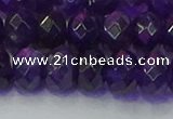 CRB1806 15.5 inches 6*10mm faceted rondelle amethyst beads