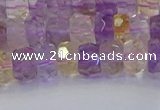 CRB1807 15.5 inches 4*6mm faceted rondelle ametrine beads