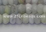 CRB1824 15.5 inches 5*7mm faceted rondelle aquamarine beads