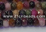 CRB1832 15.5 inches 4*6mm faceted rondelle tourmaline beads