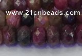 CRB1833 15.5 inches 5*8mm faceted rondelle tourmaline beads