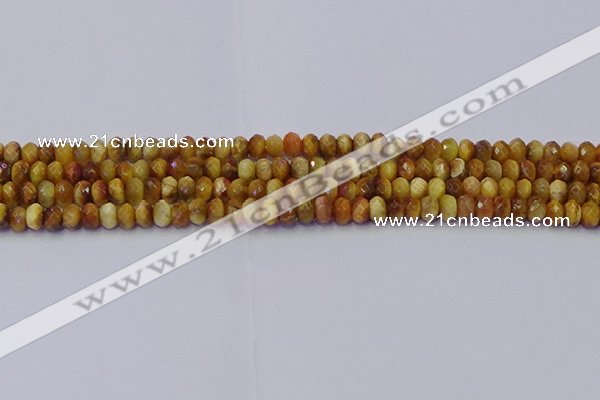 CRB1836 15.5 inches 4*6mm faceted rondelle golden tiger eye beads