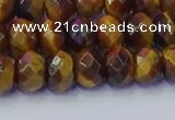 CRB1841 15.5 inches 5*8mm faceted rondelle yellow tiger eye beads