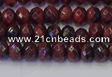 CRB1844 15.5 inches 4*6mm faceted rondelle red tiger eye beads