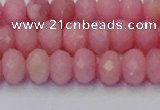 CRB1849 15.5 inches 5*8mm faceted rondelle pink opal beads