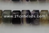 CRB185 15.5 inches 10*16mm rondelle rainbow fluorite beads