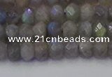 CRB1852 15.5 inches 4*6mm faceted rondelle labradorite beads