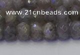 CRB1853 15.5 inches 5*8mm faceted rondelle labradorite beads