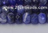 CRB1857 15.5 inches 5*8mm faceted rondelle sodalite beads