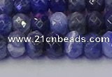 CRB1858 15.5 inches 6*10mm faceted rondelle sodalite beads