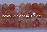 CRB1873 15.5 inches 2.5*4mm faceted rondelle sunstone beads