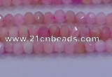 CRB1875 15.5 inches 2*3mm faceted rondelle pink opal beads