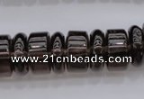 CRB188 15.5 inches 6*16mm – 10*16mm rondelle smoky quartz beads