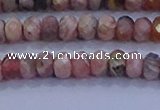 CRB1882 15.5 inches 2.5*4mm faceted rondelle rhodochrosite beads