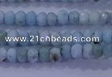 CRB1893 15.5 inches 2*3mm faceted rondelle larimar beads