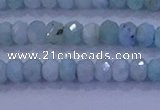 CRB1895 15.5 inches 3*5mm faceted rondelle larimar beads