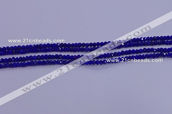 CRB1909 15.5 inches 2*3mm faceted rondelle lapis lazuli beads