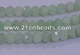 CRB1913 15.5 inches 2.5*4mm faceted rondelle green opal beads