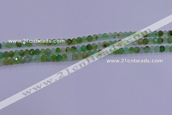 CRB1916 15.5 inches 2.5*4mm faceted rondelle Australia chrysoprase beads