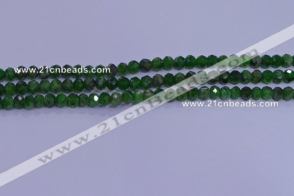 CRB1922 15.5 inches 2.5*4mm faceted rondelle diopside beads