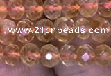 CRB1948 15.5 inches 3.5*5mm faceted rondelle citrine gemstone beads