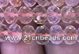 CRB1949 15.5 inches 4*6mm faceted rondelle citrine gemstone beads