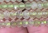 CRB1952 15.5 inches 3*4mm faceted rondelle prehnite gemstone beads