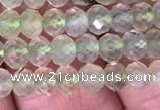 CRB1953 15.5 inches 3.5*5mm faceted rondelle prehnite gemstone beads