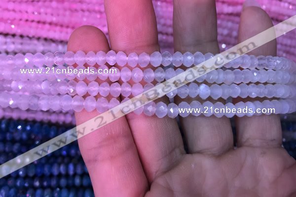 CRB1961 15.5 inches 3.5*5mm faceted rondelle white moonstone beads