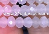 CRB1962 15.5 inches 4*6mm faceted rondelle white moonstone beads