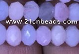 CRB1968 15.5 inches 4*6mm faceted rondelle morganite beads