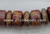 CRB198 15.5 inches 6*18mm - 13*18mm rondelle noreena jasper beads