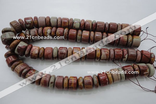 CRB198 15.5 inches 6*18mm - 13*18mm rondelle noreena jasper beads