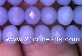 CRB1983 15.5 inches 4*6mm faceted rondelle blue angel skin gemstone beads