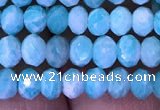CRB1986 15.5 inches 3*5mm faceted rondelle amazonite gemstone beads