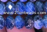 CRB1990 15.5 inches 6*8mm faceted rondelle apatite beads wholesale