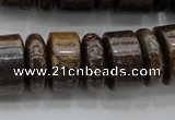 CRB200 15.5 inches 6*18mm - 13*18mm rondelle bronzite gemstone beads